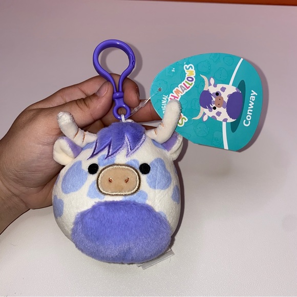 Squishmallow Conway the Highland Cow Clip 3” - Picture 2 of 8